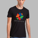 2022 Fashion Men New Summer O-Neck Short-Sleeve Shirt Friends Element Print T-Shirt Top Casual Loose Street Clothing Streetwear