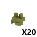 MOC Military Building Blocks Soldiers Figures Special Accessories Squatting Posture Arm Hand Kit Bricks Toys For Kid Gifts O020