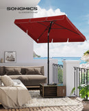 SONGMICS parasol, balcony shade, UPF 50 +, storage s bag, without Stand