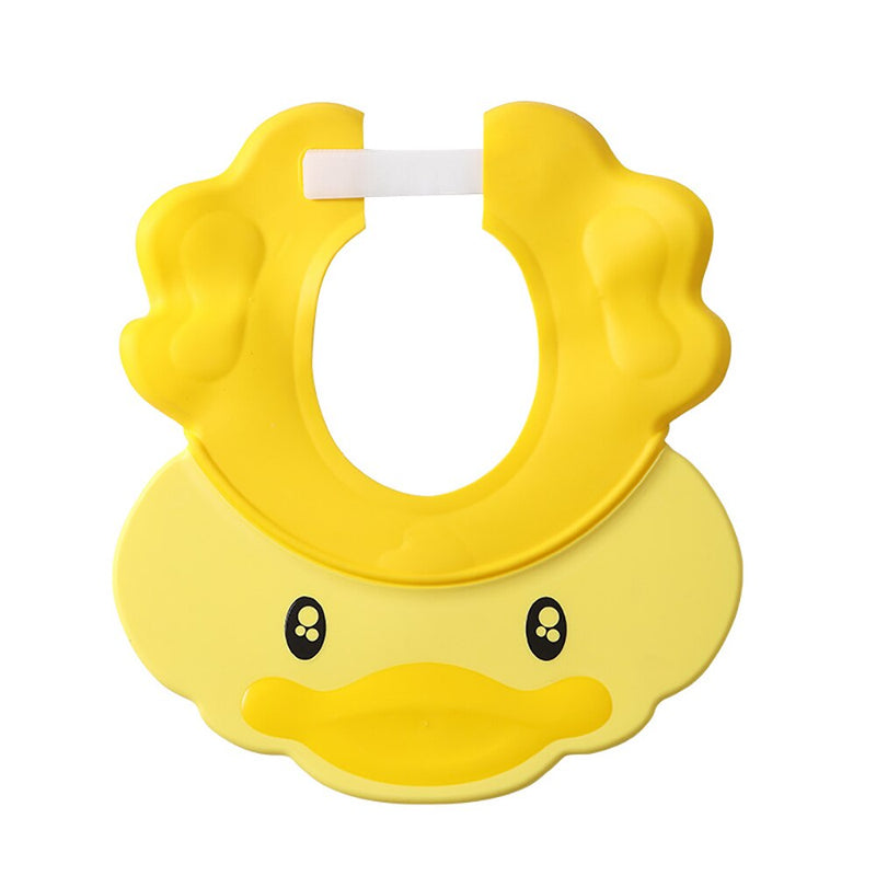 Children Shampoo Cap Baby Soft Cartoon Bath Visor Hat Adjustable Baby Shower Protect Eye Water-proof Hair Shield Cap for Infant