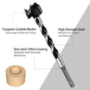 1pcs16mm-25mm longer Forstner tips Woodworking tools Hole Saw Cutter Hinge Boring drill bits Round Shank Tungsten Carbide Cutte