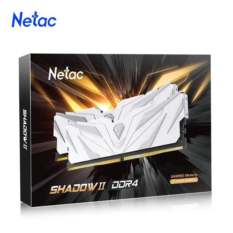 Netac Ram Memory DDR4 8gb 16gb DDR4 3200mhz 3600mhz 2666mhz Memory HeatSink XMP2.0 288Pin UDIMM Dual Channel for PC Motherboard