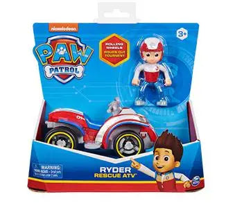 Original Paw Patrol Rex’s Dinosaur Rescue Vehicle with Collectible Action Figure Anime Doll Kids Toy Birthday Christmas Gift