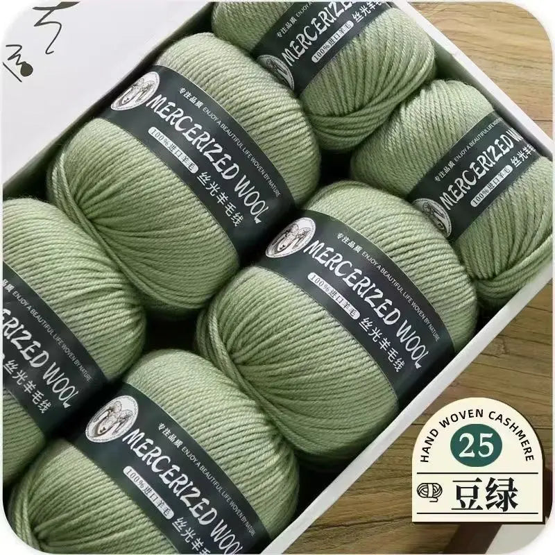 Hand-knitted Mongolian Cashmere Yarn for Cardigan Hat and Sweater, Worsted Woolen Wool, Hand-knitted Thread, 100g