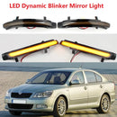 2pcs For Skoda Octavia A5 A6 Sedan Combi RS 2009 2010 2011 2012 2013 LED Dynamic Blinker Mirror Turn Signal Indicator Light Lamp