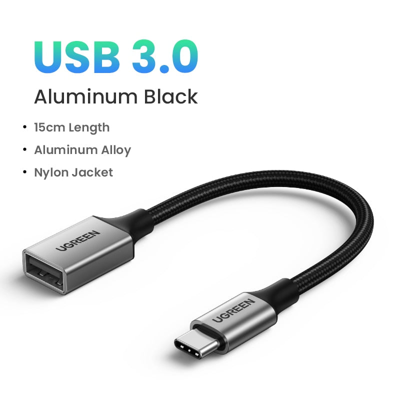 UGREEN USB C Adapter Type C to USB 3.0 Adapter Thunderbolt 3 Type-C Adapter OTG Cable For Macbook pro Air Samsung S10 S9 USB OTG