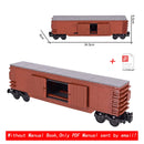 MOC City Creative Flat Top Truck Train Open Wagon model Building Block Bricks DIY Technical Toys for children Christmas gifts