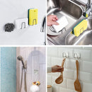 Kitchen Organizer Sponge Holder Soap Drying Rack Self Adhesive Sink Drain Racks Stainless Steel Sink Wall Storage Racks Hooks
