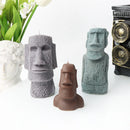 Hot Big Nose Stone Man Candle Silicone Mold Easter Island Moai Statue Crafts Abstract Carving Upper Body Epoxy Resin Mould