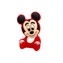 1/3/10pcs Silicone Teether Cartoon Disney Mickey Head Animal Food Grade DIY Baby Teething Teether Toy Accessories Ring