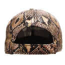 Adjustable Snake Skin Print Baseball Cap High Quality Dad Trucker Hat Men Women Anti-sun Visor Sun Caps Hip Hop Gorras Unisex