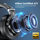 Oneodio A71 Deep Bass Studio Headphones Wired Hi-Res Headset with Microphone Stereo Sound Headset For DJ Mixing Audio Recording
