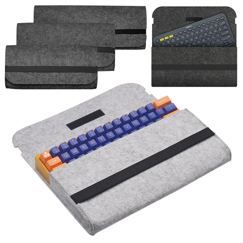 Portable 60/ 87/104 Keys Keyboard Bag Keyboard Pack Felt Bag Mechanical Keyboard Carrying Case Storage Bag Peripheral Bag