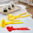 2/3/4PCS Duck Rice Mold DIY Sushi Molds Snowball/Rice Ball Maker Clip with Handle Cute Animal Rice Shaper Winter Snow Toys