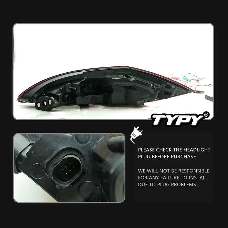 TYPY Car Lights For Porsche Panamera Taillight 970.1 2010-2013 LED Projetor Tail Lamp Daytime Running Light Auto Accessories