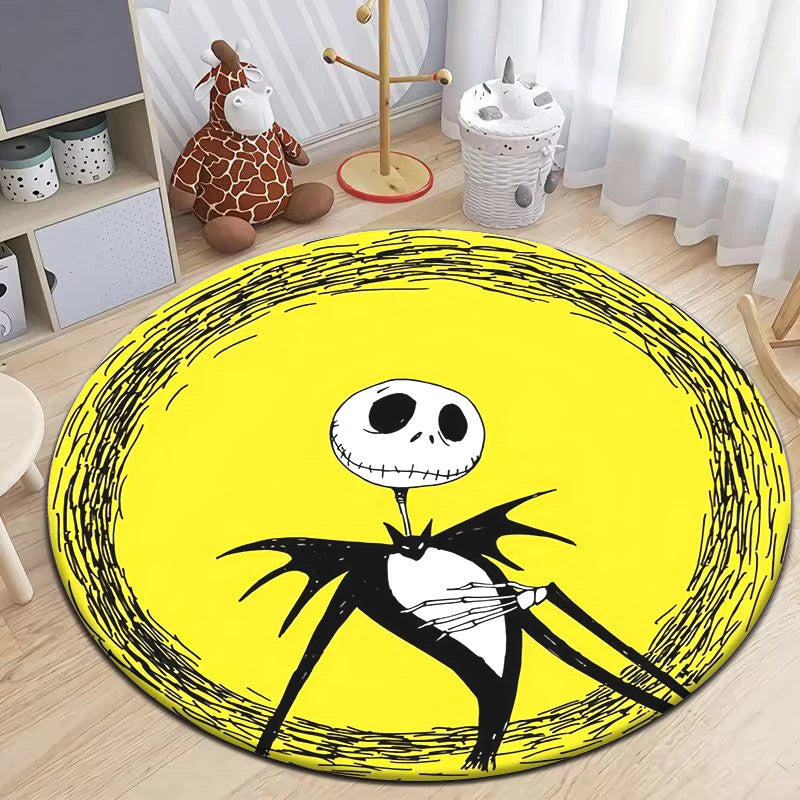 The Nightmare Before Christmas HD Printed Round Carpet.exquisite, Living Room,bedroom,sofa,entry Door Mat.table,chair,gift,Rug