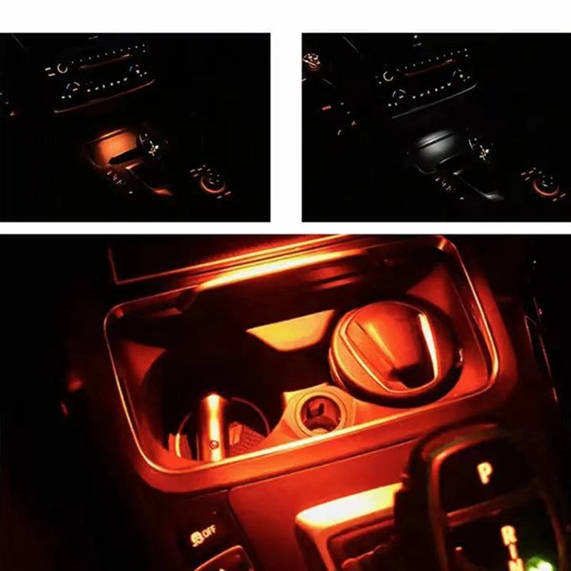 Ambient light for F30 F32 BMW 3 series lighting interior ashtray atmosphere decorative lamp styling central control armrest box
