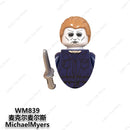 SAW Horror Movie Jack Ripper Mini Action Figures Building Blocks Brick Models Silent Hill Horrifying Chainsaw Man Halloween Toys