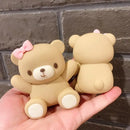 Pink Blue Bear Cake Topper Baby Shower Boy Girl Birthday Party Cake Decor Adult Birthday Gifts Wedding Cake Decorating Baking