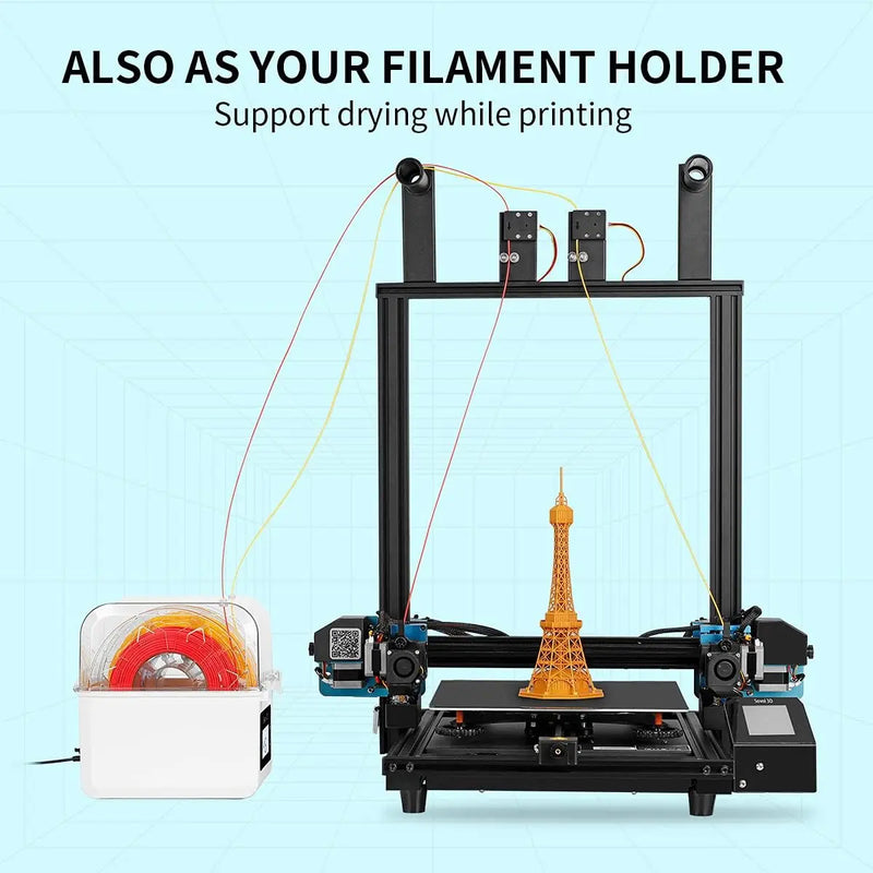 Sovol Filament Dryer SH01 Filament Dehydrator 3D Printer Spool Holder with Upgraded Fan, Dry Box for 1.75mm, 2.85mm Filament