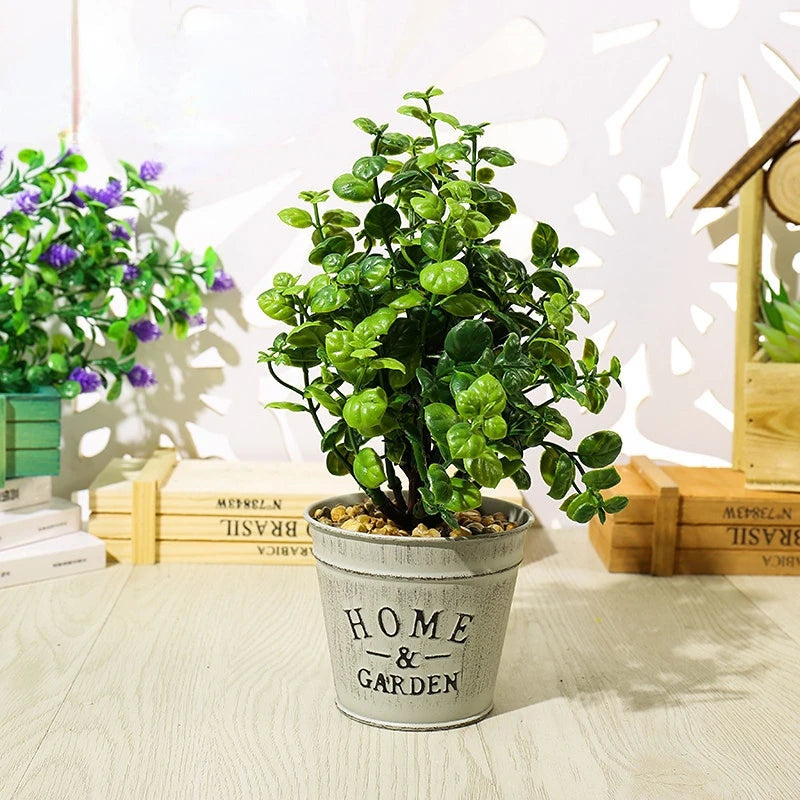 Artificial Plant Bonsai Creative Grass Ball Green Fake Plant Flower Potted Ornaments for Home Room Table Garden Decoration Gifts