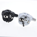 EU AC Power Adapter Socket 16A 250V Connector Cable Electrical Plug White Black korean Male Converter Adaptor Detachable Plug