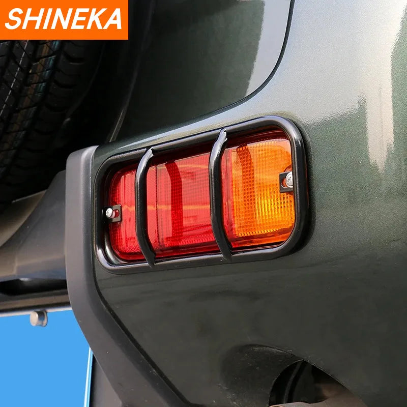 SHINEKA Car Tail Light Lamp Decoration Cover Rear Fog Light Lamp Trim Frame For Suzuki Jimny 2007-2017 Exterior Accessories
