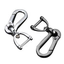 Car Keychain Strong Carabiner Shape Keyring Climbing Hook Keychain Stainless Steel Man Unisex Gift Auto Interior Accessories