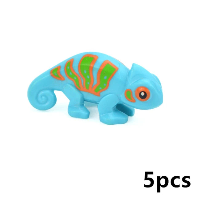 MOC City Animal Zoo Fram Accessories Building Block Figures Goat Sheep Eagle Owl Panda Parrot Seagull Penguin Bricks Toy Gift