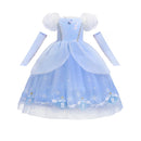 Girls Aurora Belle Rapunzel Sofia Princess Dress Halloween Easter Cosplay Costume Party Kids Dresses for Girls Children Clothing