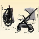 Baby Stroller Lightweight High Landscape Foldable Stroller Multifunctional Newborn Baby Four-wheeled Shock-absorbing Stroller