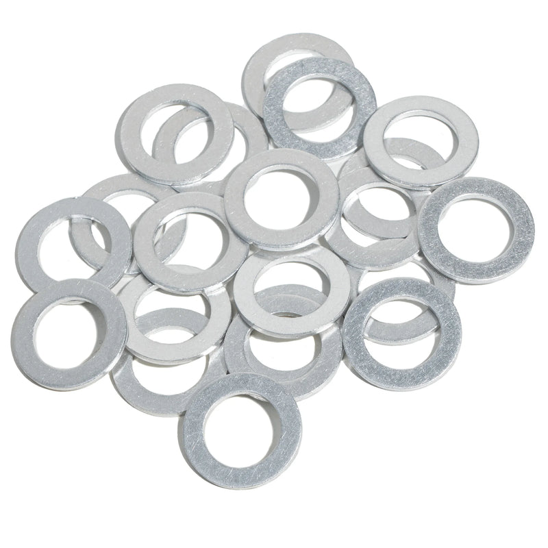 50PCS Aluminum Crush Washer Oil Drain Plug Gasket, 14mm Replacement for Honda Acura Civic Accord CR-V/CRV