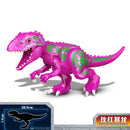 Jurassic Dinosaur Park Dinos World Building Blocks Animals Tyrannosaurus Rex Indominus I-Rex Blue Figures Triceratops Toys