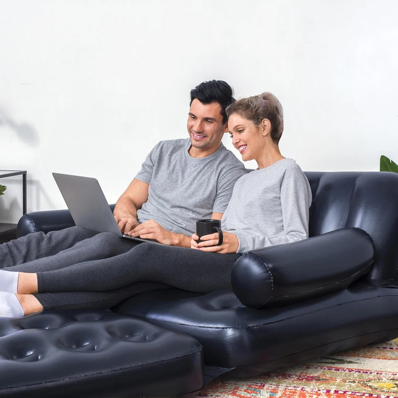 Bestway 2Size/1PC Inflatable Sofa Bed, Inflatable Sofa, Inflatable Recliner, Camping Waterproof, Inflatable Sofa, Blow Up Sofa M