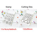 Birthday Cake Cute Frog Fox Animals Cutting Dies and Clear Stamps Bottle Thank You Words Dies For DIY Scrarpbooking Paper Craft