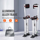 SucceBuy  Drywall Stilts 18''-30''/36''-50'' Adjustable Aluminum Tool Stilts with Protective Knee Pads Non-Slip Work Stilts