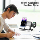 6 In 1 Wireless Charger Stand For iPhone Samsung S23 S22 Ultra Note Fold Galaxy Watch 5 4 Active Buds Fast Charging Dock Station