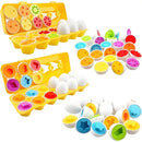 Montessori Educational Toys Smart Egg Shape Matching Easter Eggs Sorting Stacking Toy Games For Baby Kids Development 2 3 4 Year