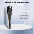 3.5mm/6.5mm Wired Bluetooth Microphone Portable Dynamic Omnidirectional KTV Handheld Megaphone for Karaoke Speech Wedding