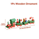 Wooden/Plastic Train Christmas Ornament Merry Christmas Decoration For Home 2024 Xmas Gifts Noel Natal Navidad New Year 2025