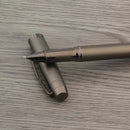 classical Metal Fountain Pen carve art gift F Nib gray Business Office School Supplies Writing