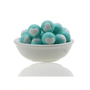 10pc/Lot  Valentines Day Silicone Beads Focal Heart Round Marking DIY Necklace Baby Pacifier Chain Beads For Making Jewelry