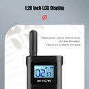 Retevis RB628 Walkie Talkie Rechargeable 1500mAh Portable Two-way Radios Large LCD Screen Emergency For Hunting Camping(2 Pcs)