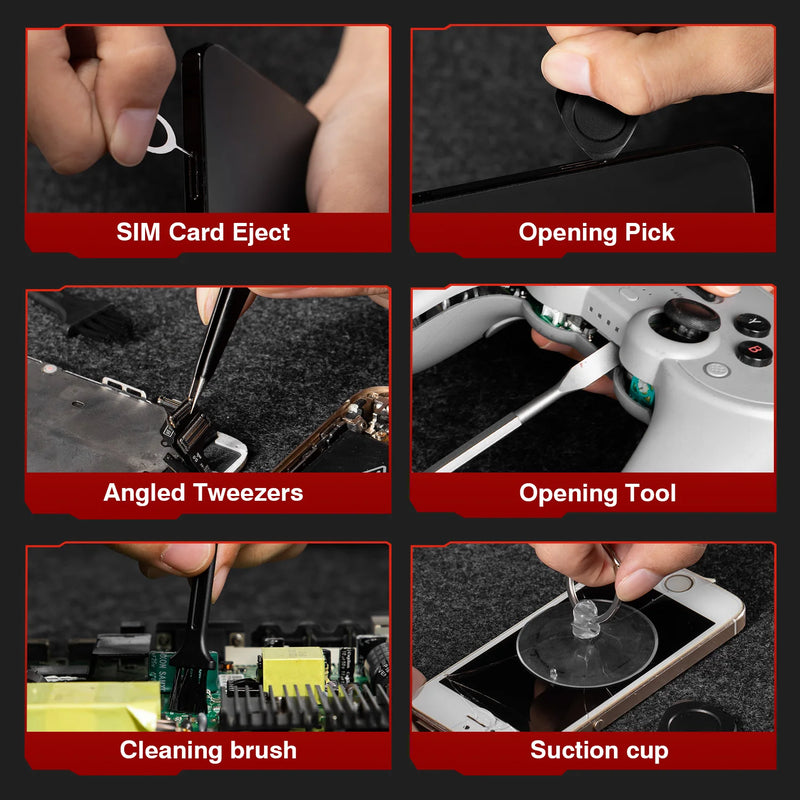 138 In 1 Electric Professional Screwdriver Set Cordless Multifunctional iPhone & Glasses Repair Tool Magnetic Bit Household Kit