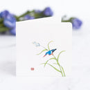 10Pcs/Set Chinese Style Flower Bird Greeting Cards Birthday Wedding Thank You Blessing Card Invitations for Mothers Father's Day