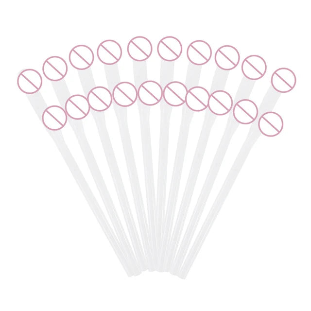 New Bachelorette Party Penis Straws Plastic Novelty Nude Dick Drink Straw For Hen Night Bar Decor Wedding Team Bride Supplies