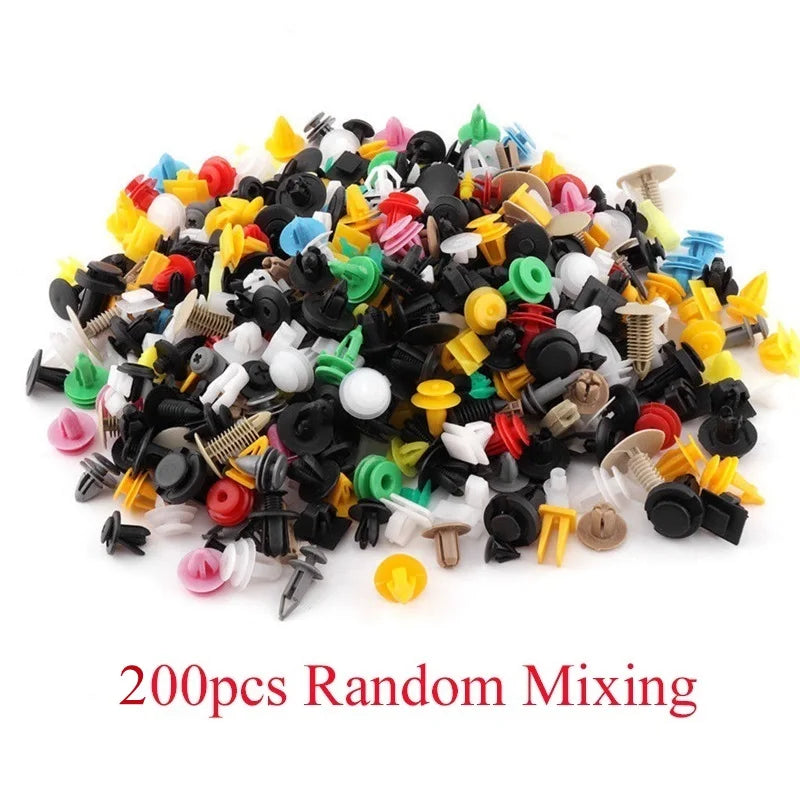 200/500/1000Pcs 30 Kinds Universal Mixed Auto Fastener Car Bumper Clips Retainer Car Fastener Rivet Door Panel Liner for All Car