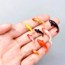 5Pcs Fish Miniature Doll House Toy Simulation Goldfish Fish Mini Goldfishes Models Micro Landscape Ornament Fish Tank Decor