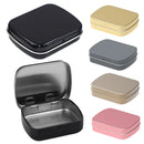 Metal Mini Hinged Iron Box Rectangular Empty Tin Storage Box Jewelry Pill Candy Cases Container Cosmetic Organizer Home Supplies