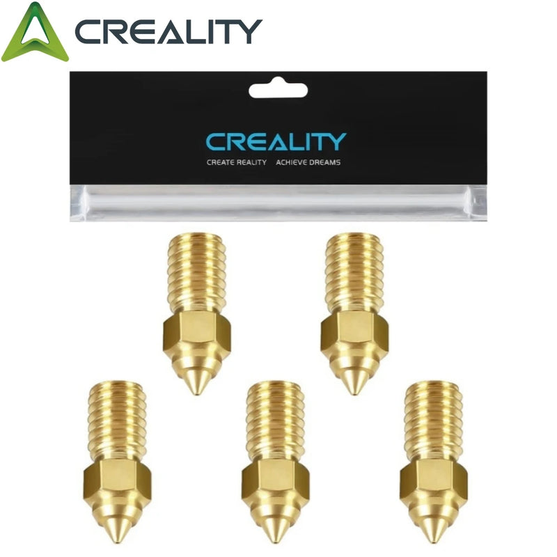 Official Creality Ender 3 V3 SE Nozzles 0.4mm 5PCS, Ender 5 S1 Nozzles, M6 Hotend Extruder Nozzle for V3 SE, Ender 7 3D Printers
